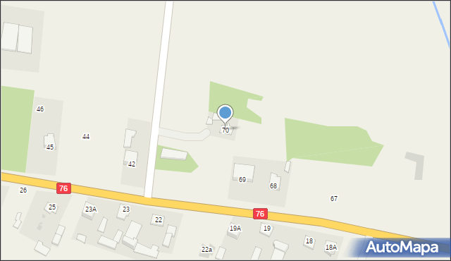 Stary Jamielnik, Stary Jamielnik, 70, mapa Stary Jamielnik