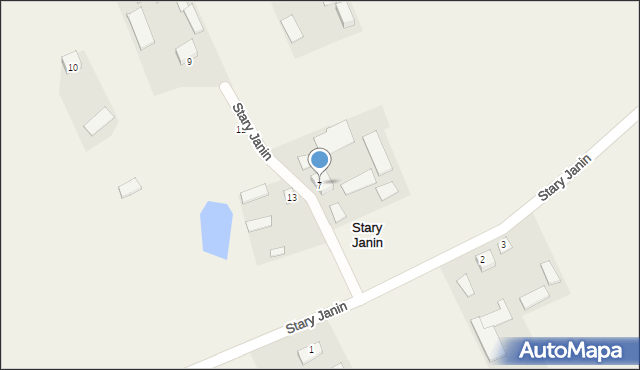 Stary Janin, Stary Janin, 7, mapa Stary Janin