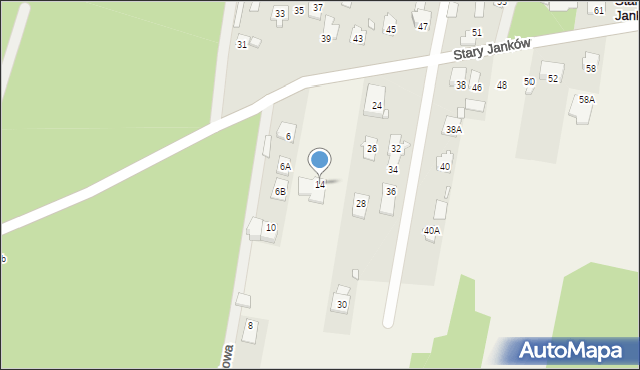 Stary Janków, Stary Janków, 14, mapa Stary Janków