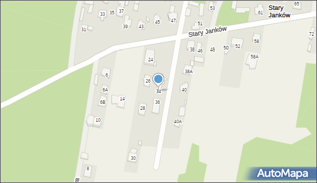 Stary Janków, Stary Janków, 34, mapa Stary Janków