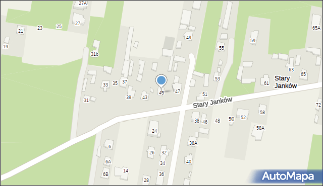 Stary Janków, Stary Janków, 45, mapa Stary Janków