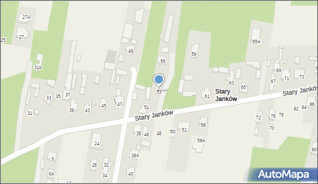 Stary Janków, Stary Janków, 53, mapa Stary Janków