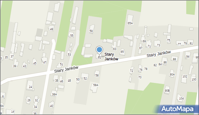 Stary Janków, Stary Janków, 61, mapa Stary Janków