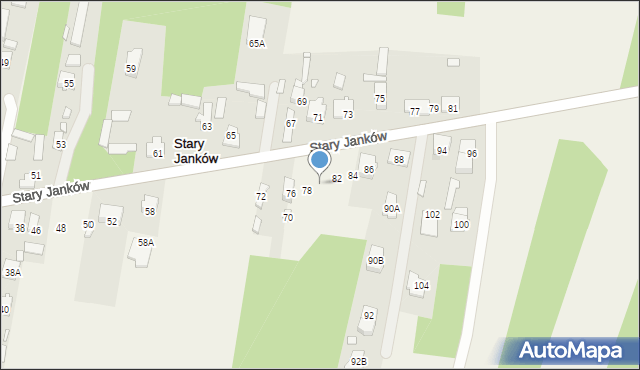Stary Janków, Stary Janków, 80, mapa Stary Janków