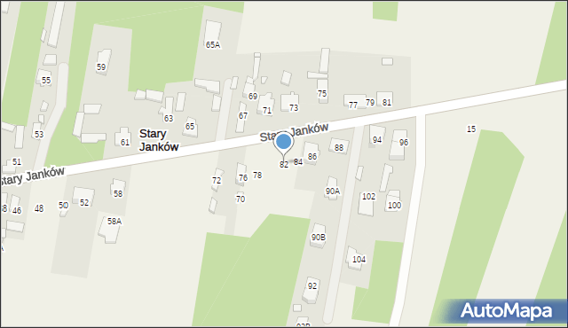 Stary Janków, Stary Janków, 82, mapa Stary Janków