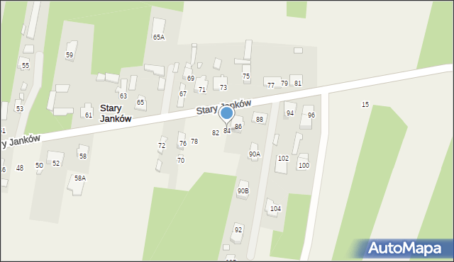 Stary Janków, Stary Janków, 84, mapa Stary Janków