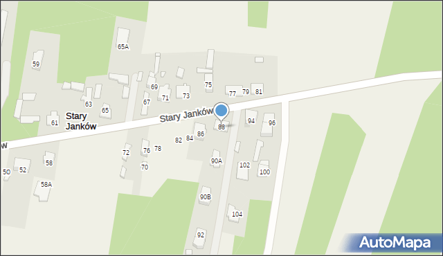 Stary Janków, Stary Janków, 88, mapa Stary Janków