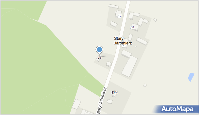 Stary Jaromierz, Stary Jaromierz, 16, mapa Stary Jaromierz