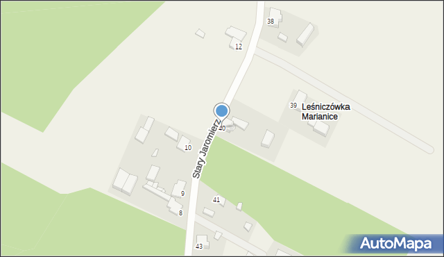 Stary Jaromierz, Stary Jaromierz, 40, mapa Stary Jaromierz