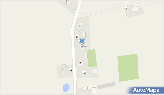 Stary Jasiniec, Stary Jasiniec, 11, mapa Stary Jasiniec