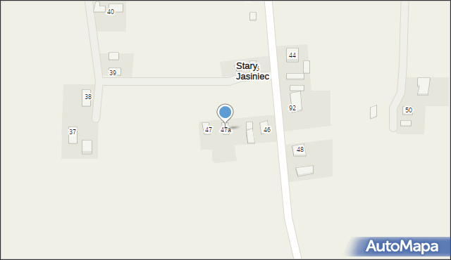 Stary Jasiniec, Stary Jasiniec, 47a, mapa Stary Jasiniec