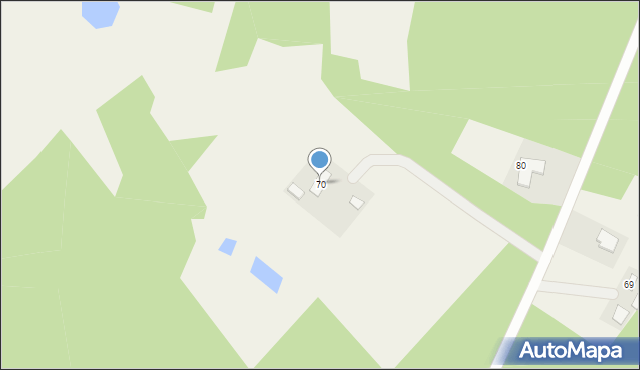 Stary Jasiniec, Stary Jasiniec, 70, mapa Stary Jasiniec