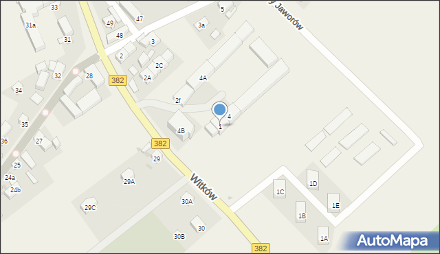 Stary Jaworów, Stary Jaworów, 1, mapa Stary Jaworów