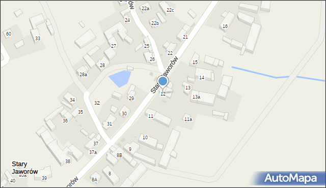 Stary Jaworów, Stary Jaworów, 12, mapa Stary Jaworów