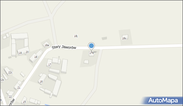 Stary Jaworów, Stary Jaworów, 17b, mapa Stary Jaworów