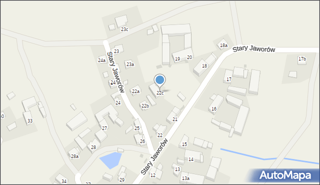Stary Jaworów, Stary Jaworów, 22c, mapa Stary Jaworów