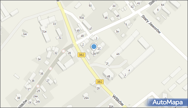 Stary Jaworów, Stary Jaworów, 2A, mapa Stary Jaworów