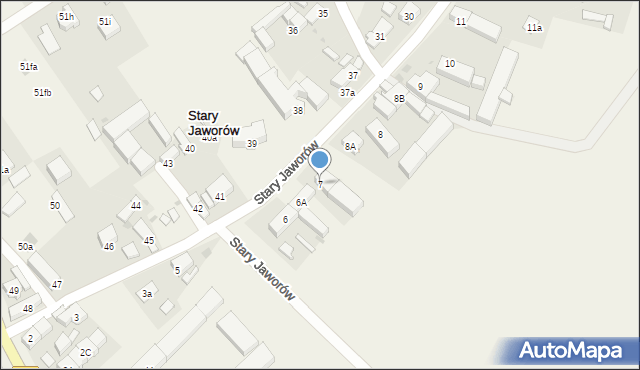 Stary Jaworów, Stary Jaworów, 7, mapa Stary Jaworów