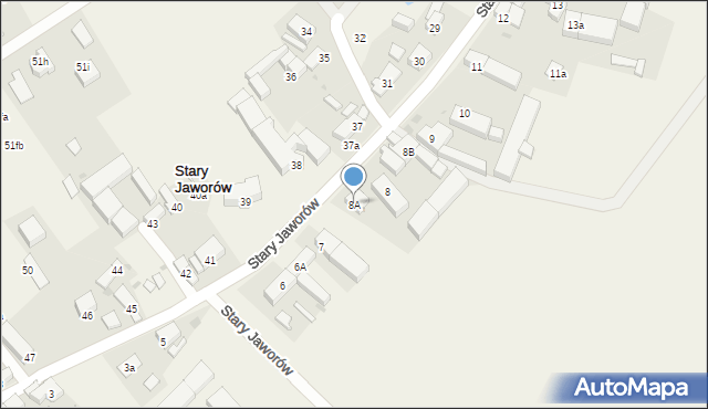 Stary Jaworów, Stary Jaworów, 8A, mapa Stary Jaworów