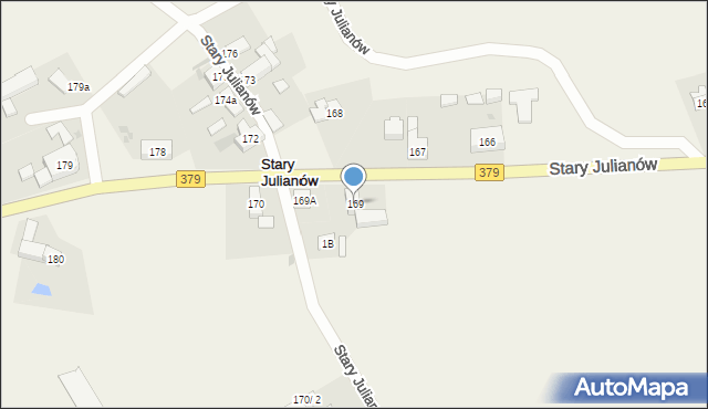 Stary Julianów, Stary Julianów, 169, mapa Stary Julianów