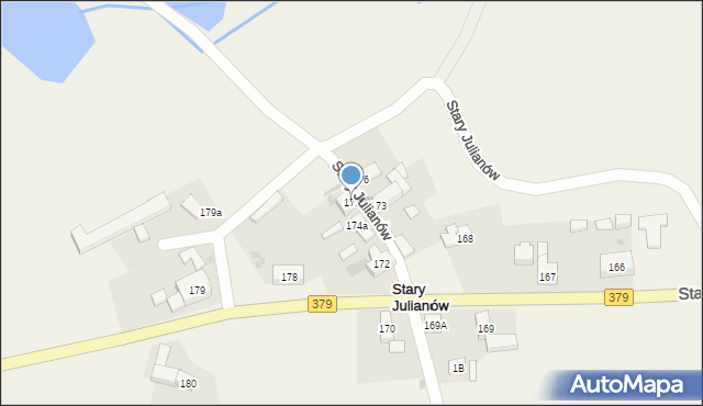 Stary Julianów, Stary Julianów, 175, mapa Stary Julianów