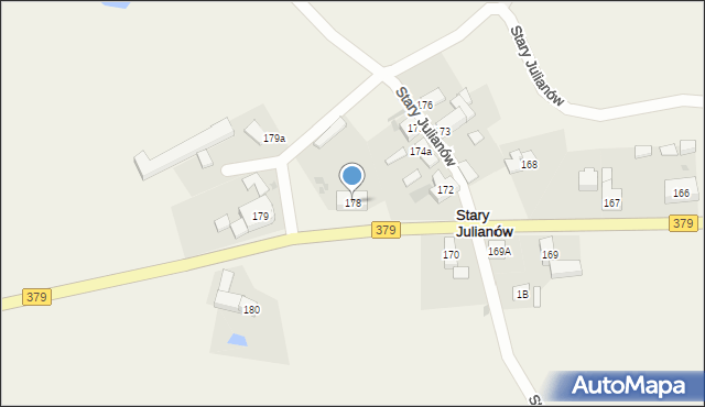 Stary Julianów, Stary Julianów, 178, mapa Stary Julianów