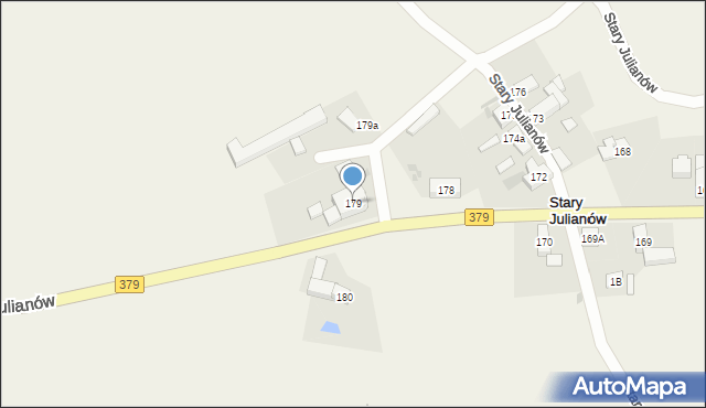 Stary Julianów, Stary Julianów, 179, mapa Stary Julianów