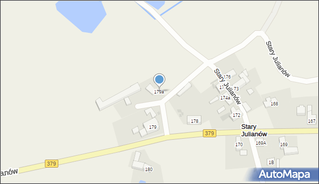 Stary Julianów, Stary Julianów, 179a, mapa Stary Julianów