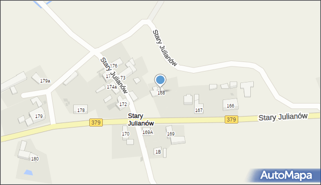 Stary Julianów, Stary Julianów, 168, mapa Stary Julianów
