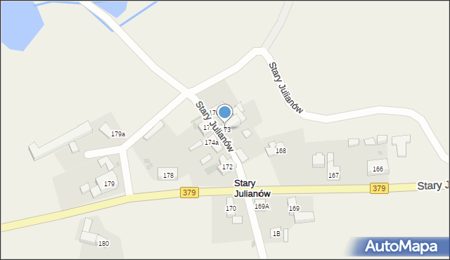 Stary Julianów, Stary Julianów, 173, mapa Stary Julianów
