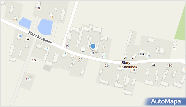 Stary Kadłubek, Stary Kadłubek, 19, mapa Stary Kadłubek