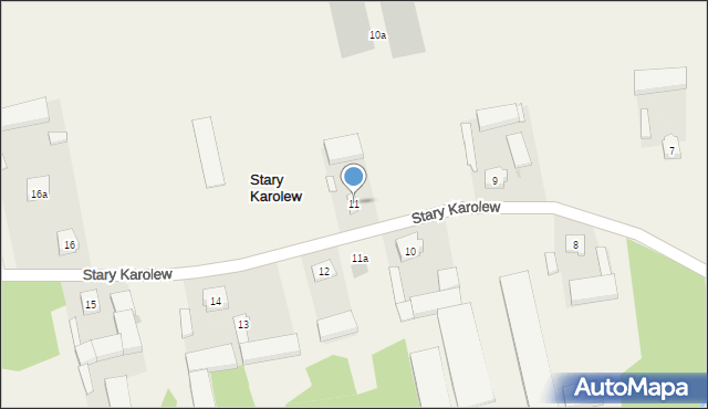 Stary Karolew, Stary Karolew, 11, mapa Stary Karolew