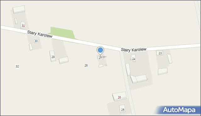 Stary Karolew, Stary Karolew, 27, mapa Stary Karolew