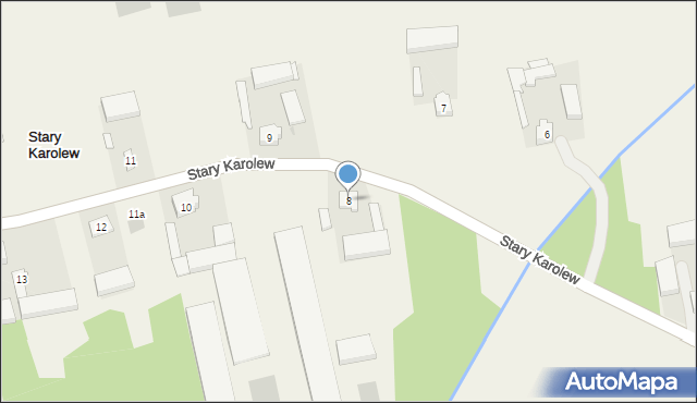 Stary Karolew, Stary Karolew, 8, mapa Stary Karolew