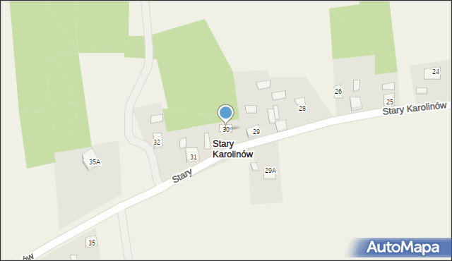 Stary Karolinów, Stary Karolinów, 30, mapa Stary Karolinów