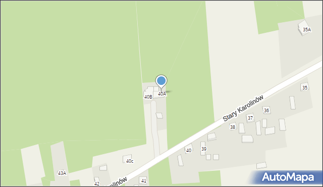 Stary Karolinów, Stary Karolinów, 40A, mapa Stary Karolinów
