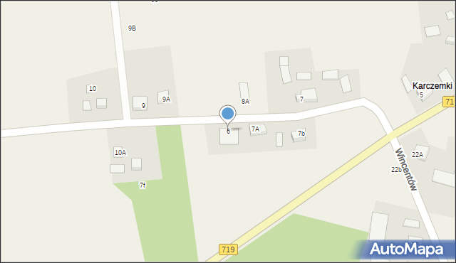 Stary Karolinów, Stary Karolinów, 6, mapa Stary Karolinów