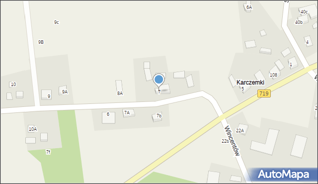 Stary Karolinów, Stary Karolinów, 7, mapa Stary Karolinów