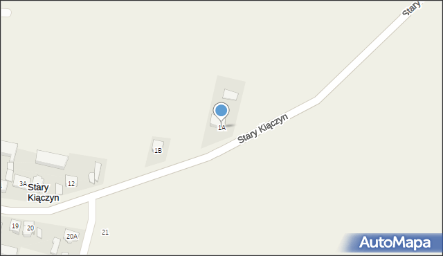 Stary Kiączyn, Stary Kiączyn, 1A, mapa Stary Kiączyn