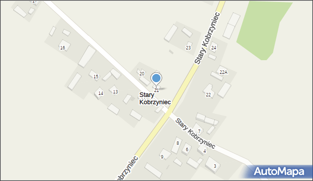 Stary Kobrzyniec, Stary Kobrzyniec, 21, mapa Stary Kobrzyniec