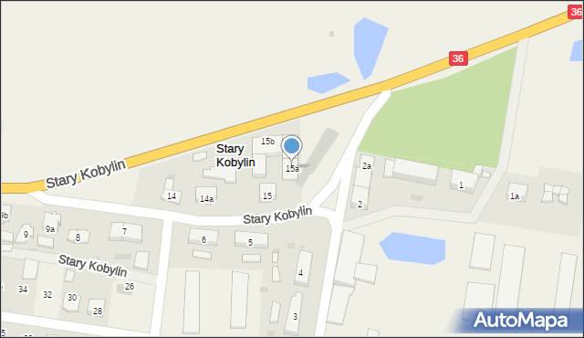 Stary Kobylin, Stary Kobylin, 15a, mapa Stary Kobylin