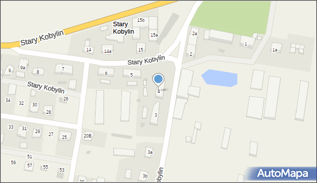 Stary Kobylin, Stary Kobylin, 4, mapa Stary Kobylin