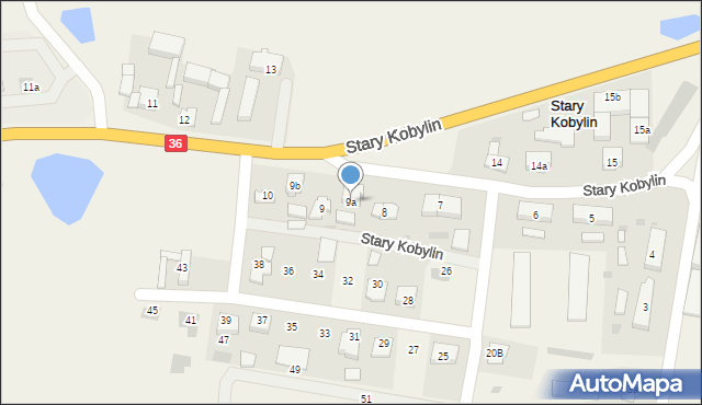 Stary Kobylin, Stary Kobylin, 9a, mapa Stary Kobylin