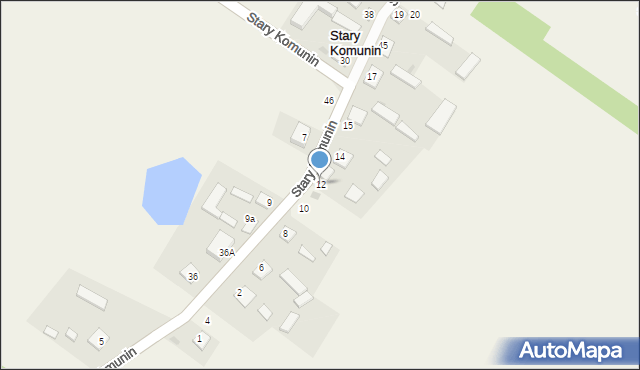 Stary Komunin, Stary Komunin, 12, mapa Stary Komunin