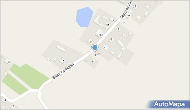 Stary Komunin, Stary Komunin, 4, mapa Stary Komunin