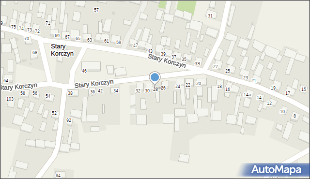Stary Korczyn, Stary Korczyn, 28, mapa Stary Korczyn