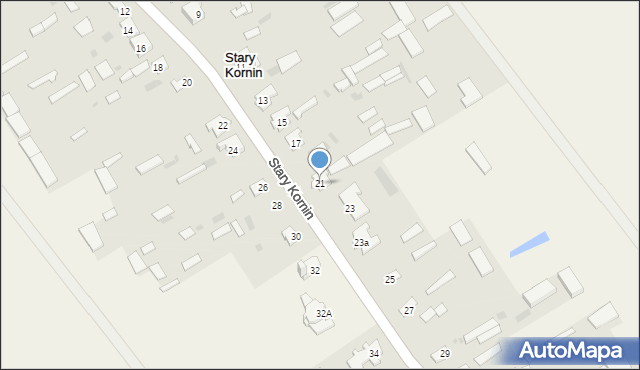 Stary Kornin, Stary Kornin, 21, mapa Stary Kornin