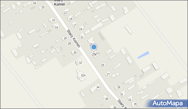 Stary Kornin, Stary Kornin, 23a, mapa Stary Kornin