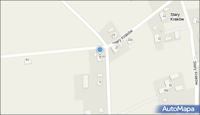 Stary Kraków, Stary Kraków, 6, mapa Stary Kraków