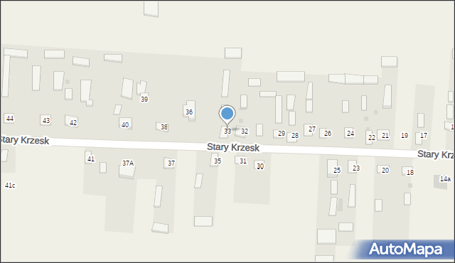 Stary Krzesk, Stary Krzesk, 33, mapa Stary Krzesk